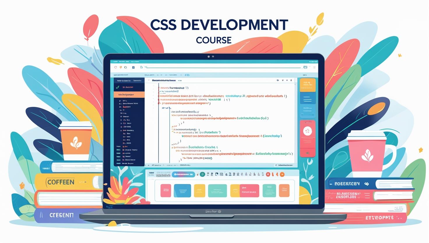 generate iamge of css development course.jpg